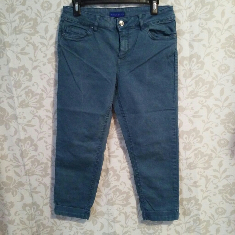 Simply Styled by Sears blue cropped jeans size 8
